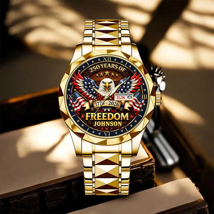 Personalized USA 250th Anniversary Eagle of Freedom Watch