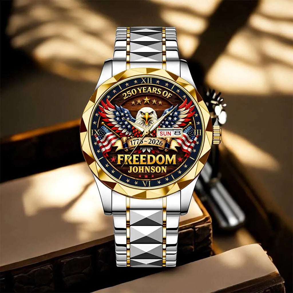 Personalized USA 250th Anniversary Eagle of Freedom Watch