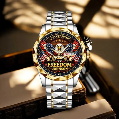 Personalized USA 250th Anniversary Eagle of Freedom Watch