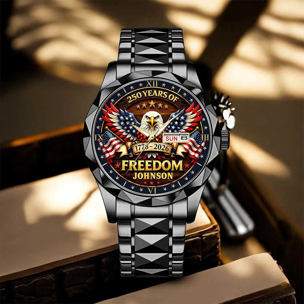 Personalized USA 250th Anniversary Eagle of Freedom Watch