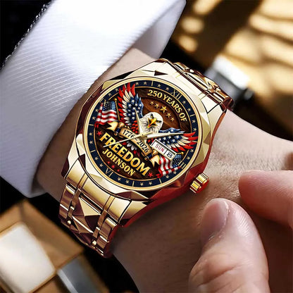 Personalized USA 250th Anniversary Eagle of Freedom Watch