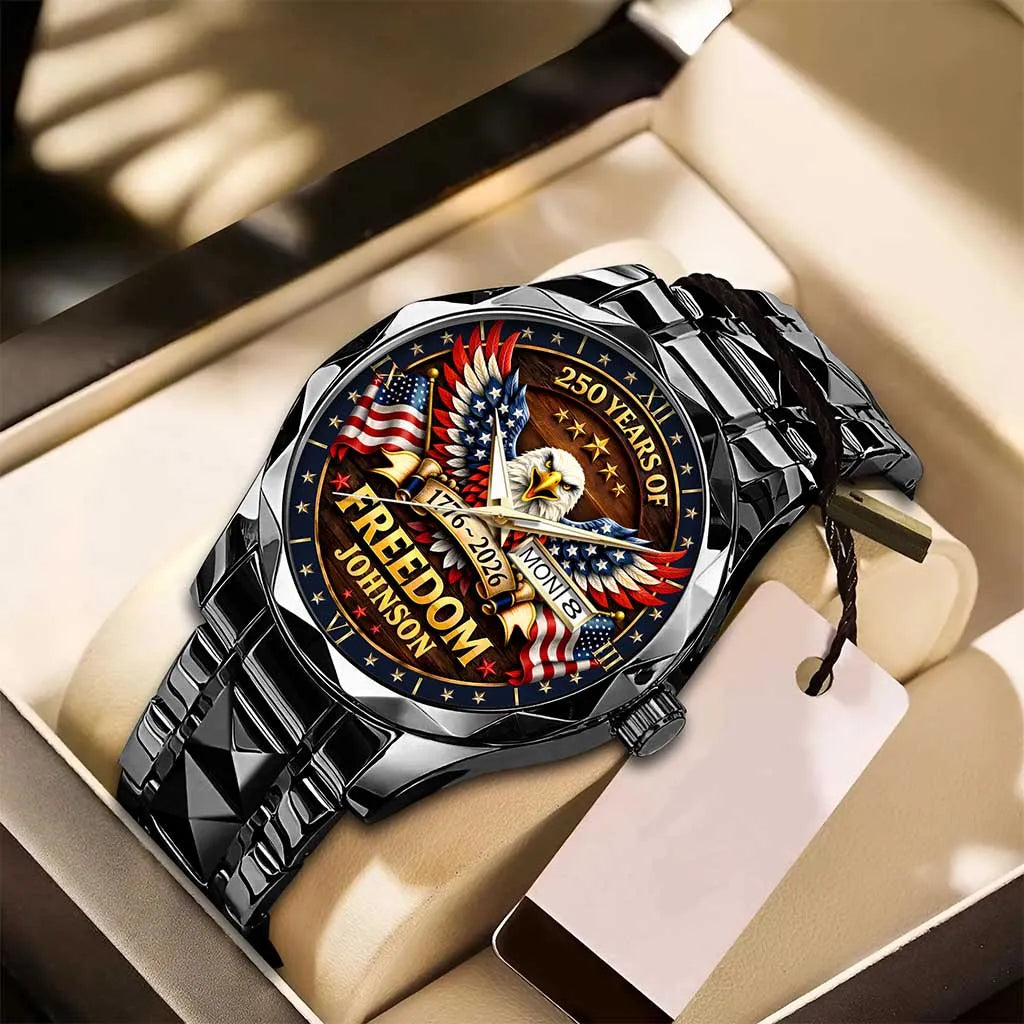 Personalized USA 250th Anniversary Eagle of Freedom Watch