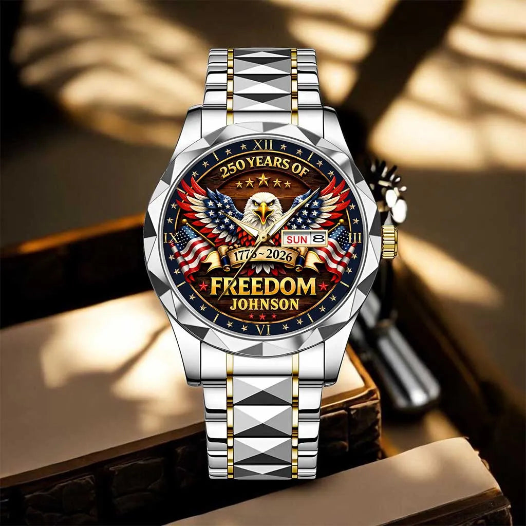 Personalized USA 250th Anniversary Eagle of Freedom Watch