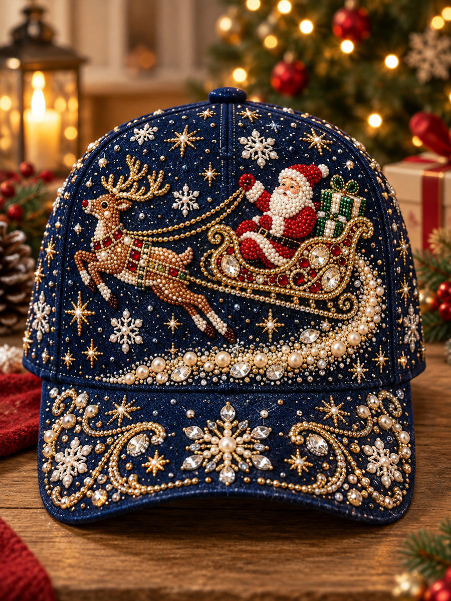 Christmas Art Vintage Casual Baseball Cap