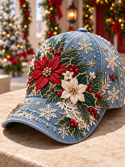 Christmas Art Vintage Casual Baseball Cap