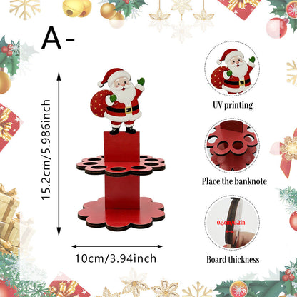 Christmas Tabletop Wooden Money Holder 🎁