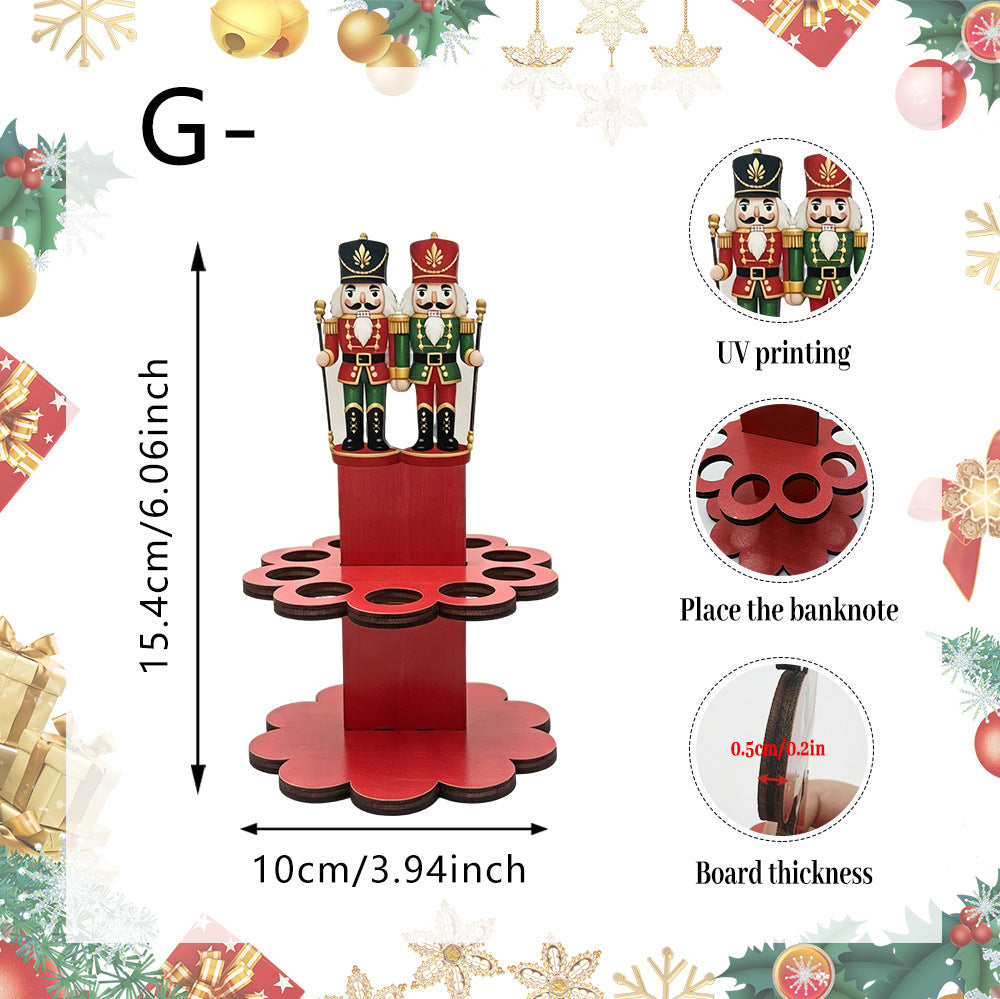 Christmas Tabletop Wooden Money Holder 🎁