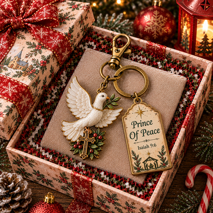 Christian Christmas Keychain Gift – Inspirational Bible Verse Keepsake for Believers