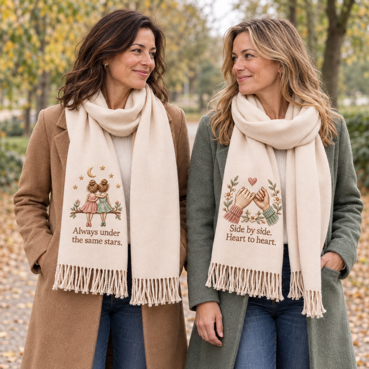 A Hug She Can Wear 💝 Friendship Scarf for Your Best Friend