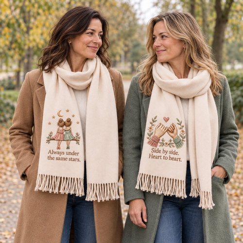 A Hug She Can Wear 💝 Friendship Scarf for Your Best Friend