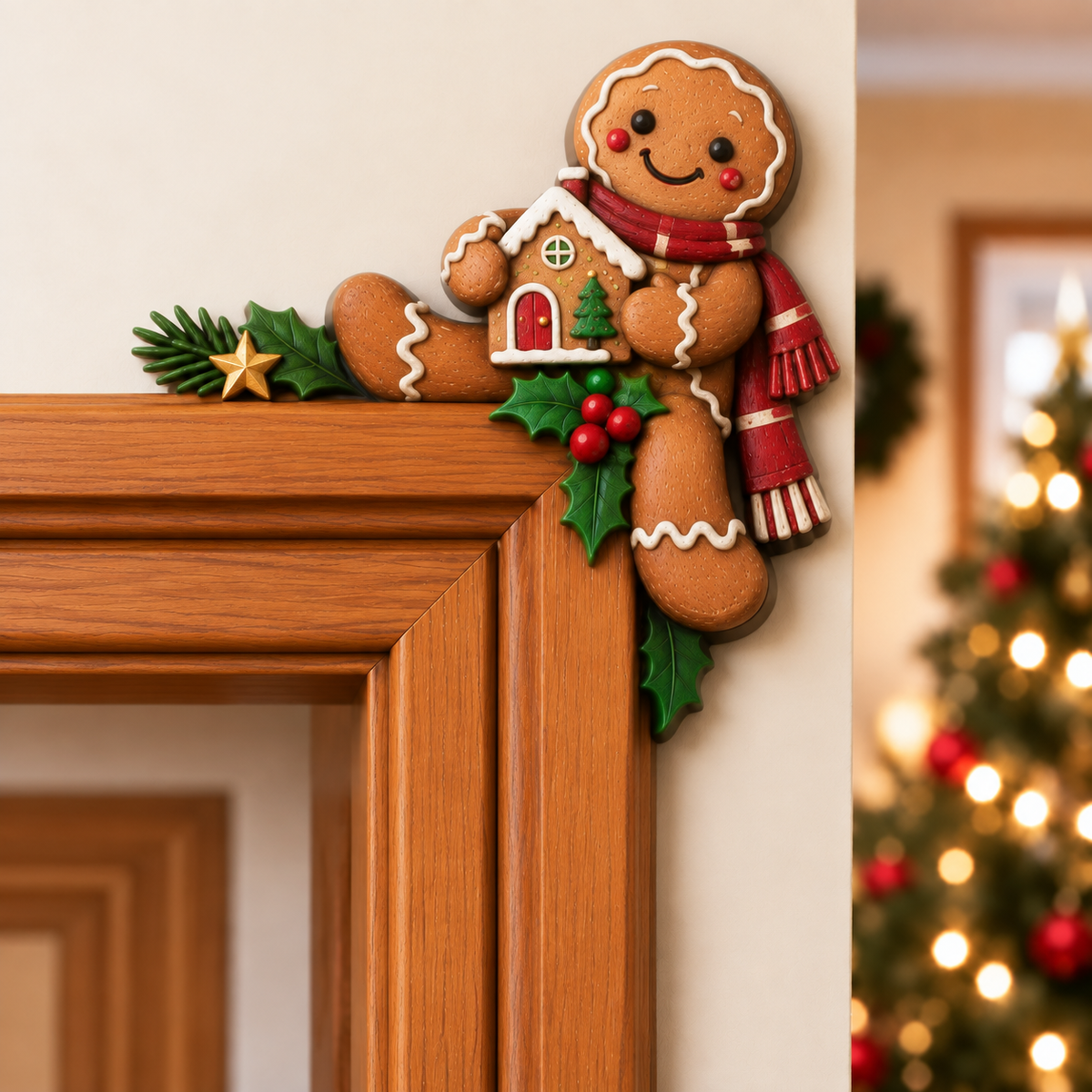🎅😝 Christmas Peekaboo Door Frame Corner Decor