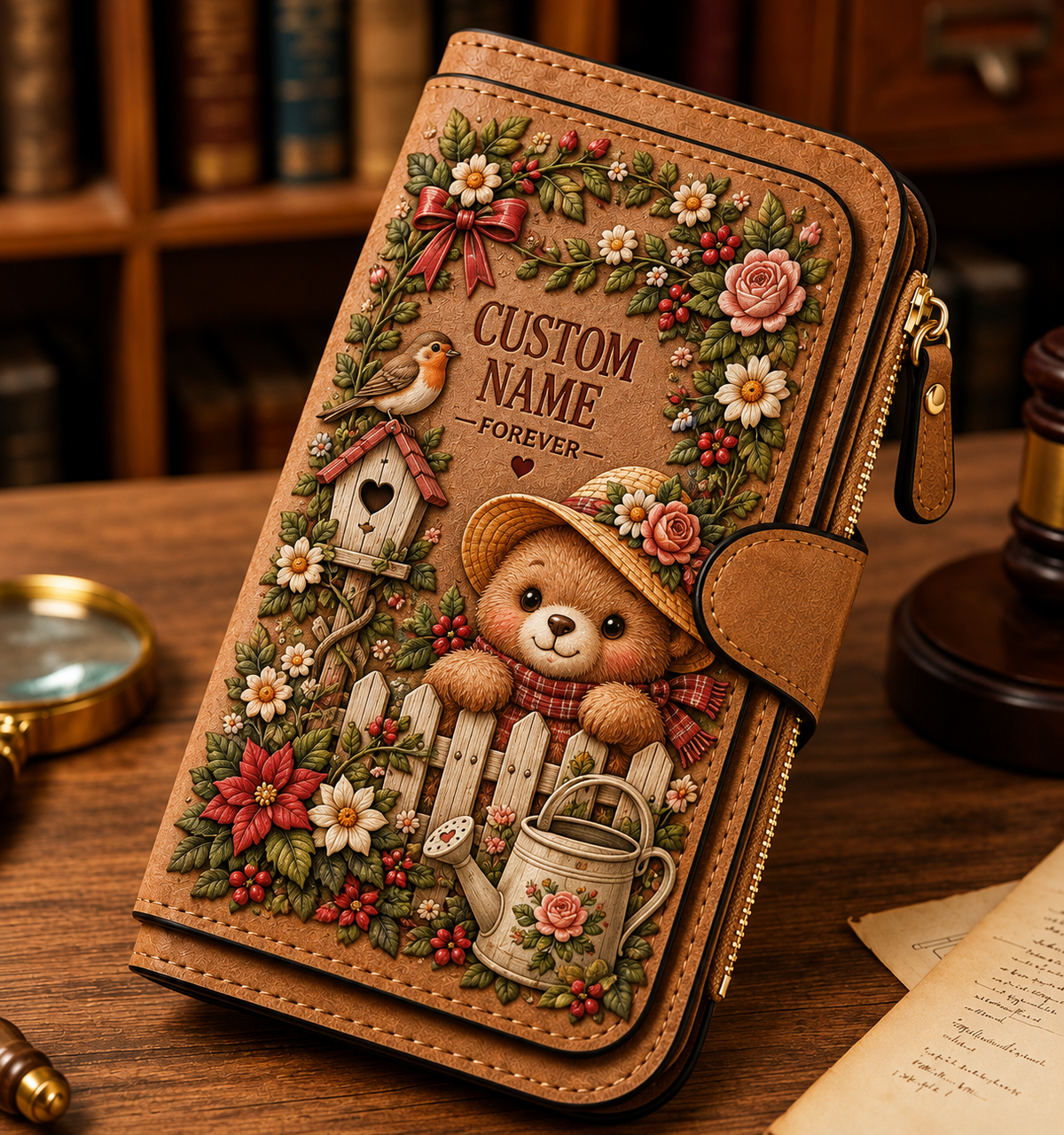 🌸 Personalized Garden Wallet - Perfect Gift For Her 🌿