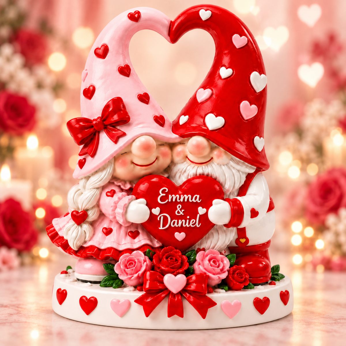 Personalized Valentine’s Day Gnome Couple Romantic Keepsake Gift 💕🎁