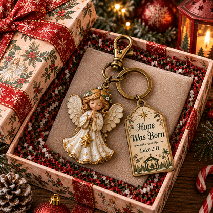 Christian Christmas Keychain Gift – Inspirational Bible Verse Keepsake for Believers