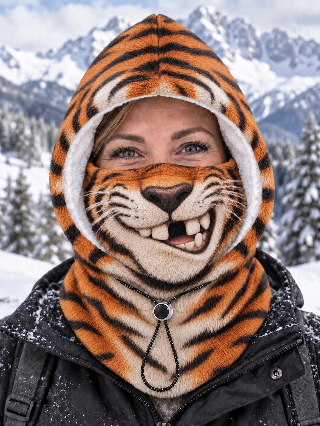 Funny Christmas Animal Balaclava Hood – Warm Winter Face Cover Ski Mask