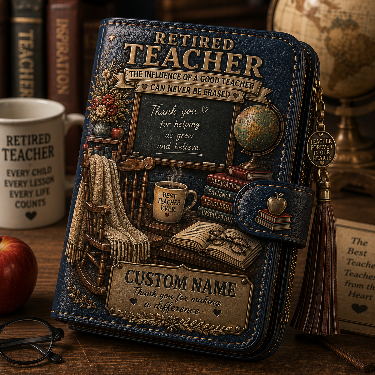 Personalized Retirement Wallet With Name – Custom Career Appreciation Gift