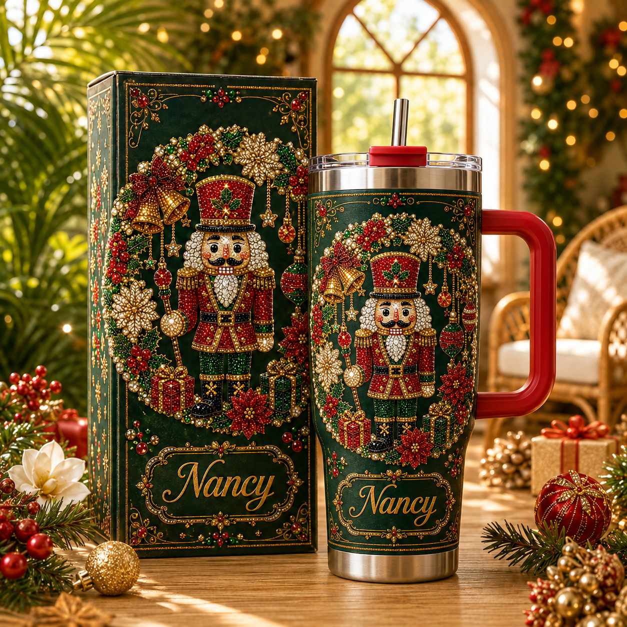 Personalized Nutcracker Christmas Tumbler🥤