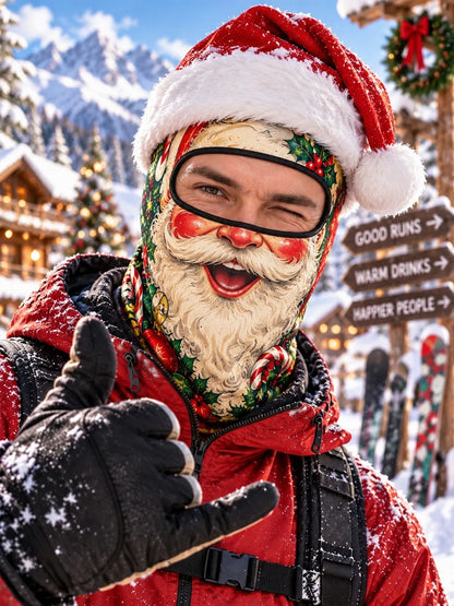 🎅Funny Santa Elf Face Mask – Christmas Winter Balaclava