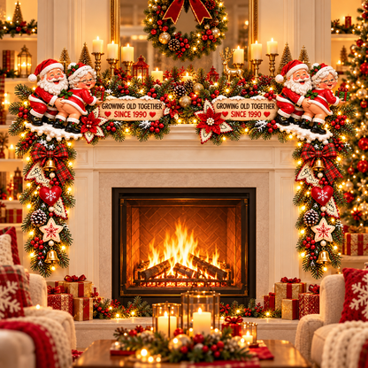 🎅Christmas Growing Old Together Door Corner Decoration