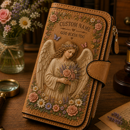 🙏 Personalized Faith Wallet – Custom Name Christian Scripture Wallet