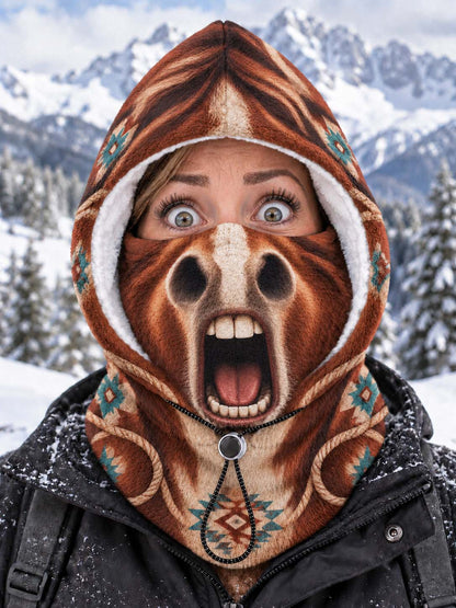Funny Christmas Animal Balaclava Hood – Warm Winter Face Cover Ski Mask