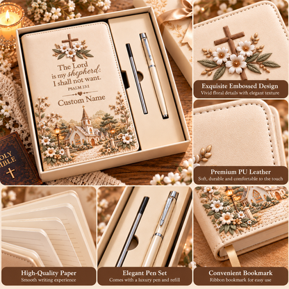 ✝️Carry Your Faith Journal Gift - Custom Name Faith Notebook With Pen & Gift Box🌿