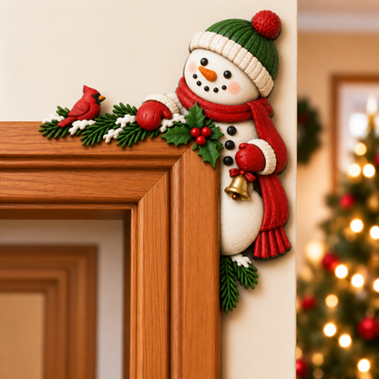 🎅😝 Christmas Peekaboo Door Frame Corner Decor