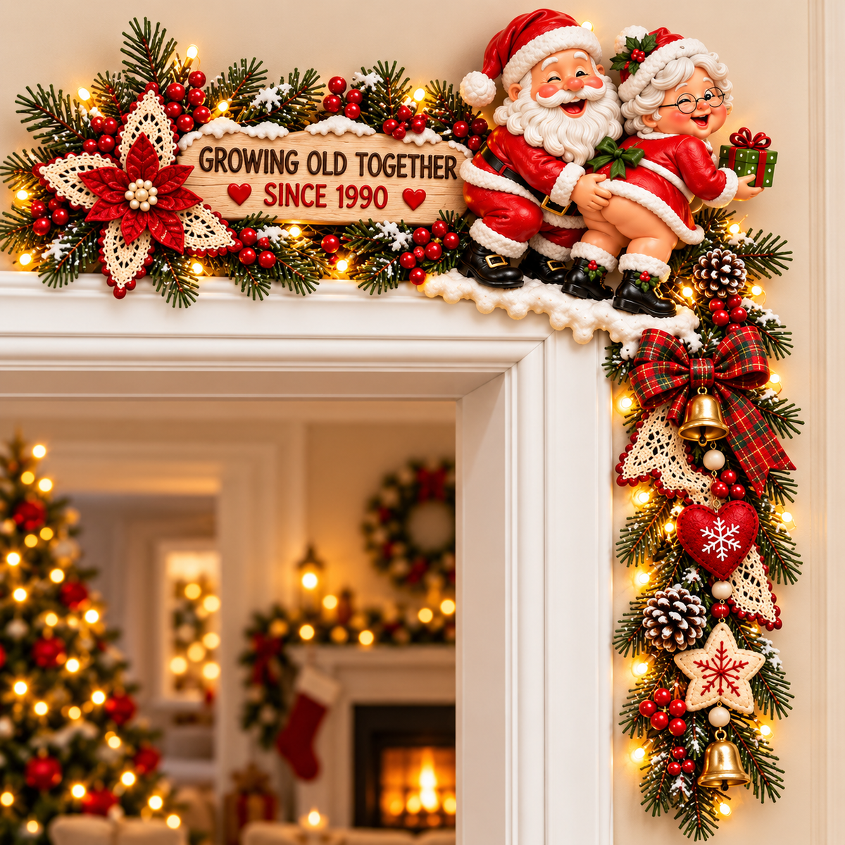 🎅Christmas Growing Old Together Door Corner Decoration