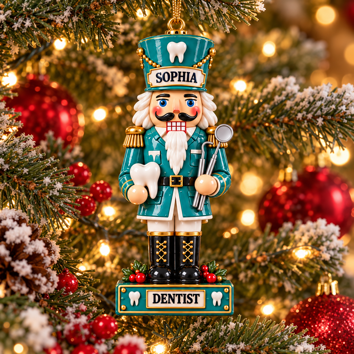 🎄 Personalized Profession Nutcracker Christmas Ornament