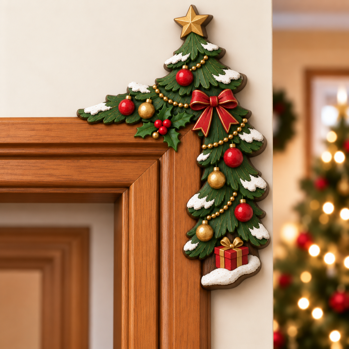 🎅😝 Christmas Peekaboo Door Frame Corner Decor