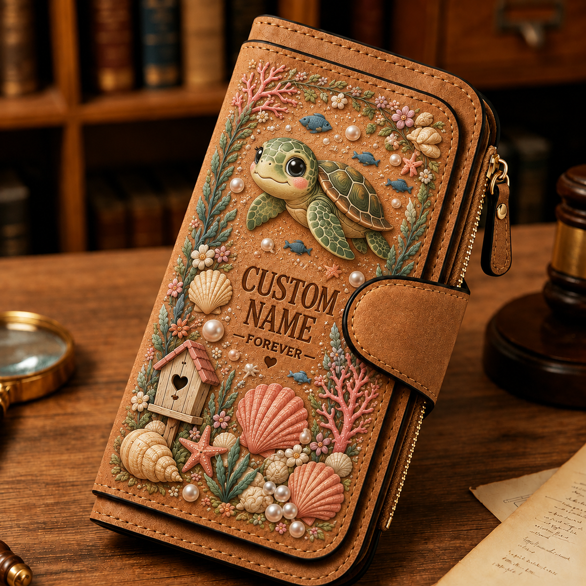 🌸 Personalized Garden Wallet - Perfect Gift For Her 🌿