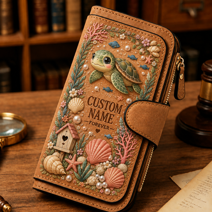 🌸 Personalized Garden Wallet - Perfect Gift For Her 🌿