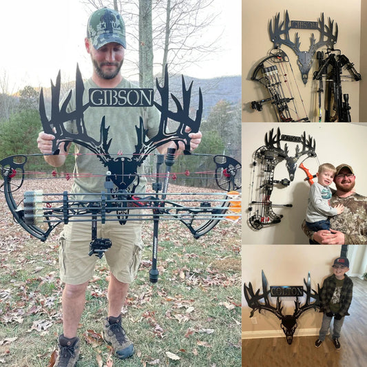Personalized Metal Deer Skull Rack
