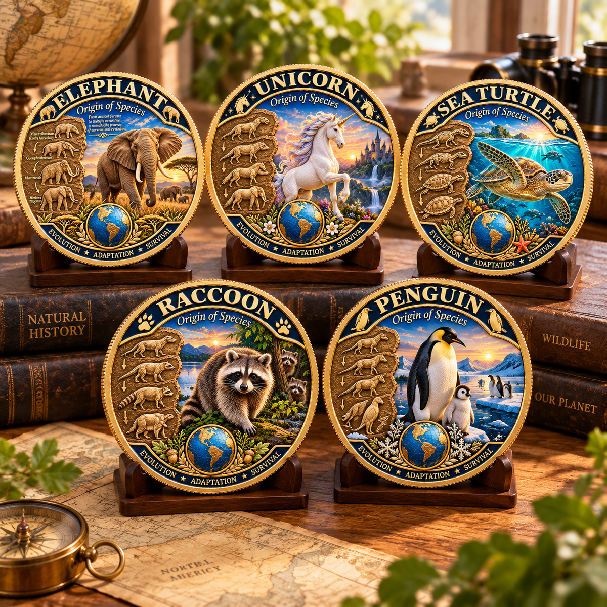 Origin of Species Commemorative Coin – Collectible Gift For Nature Lovers