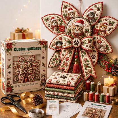 Pets Quilt Bow DIY Sewing Kit