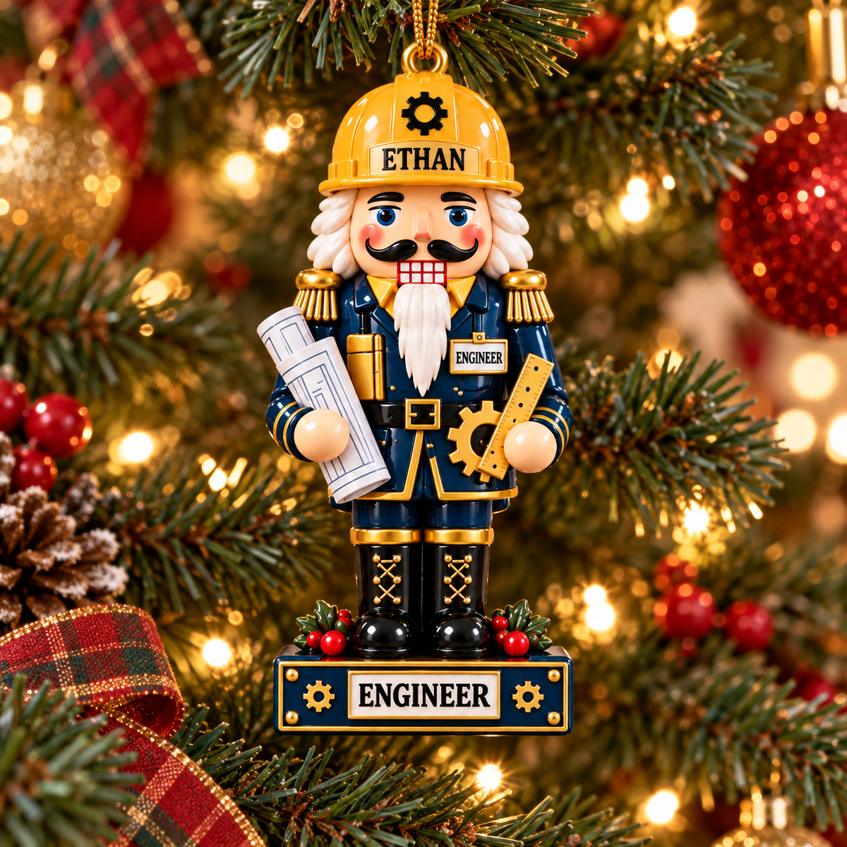 🎄 Personalized Profession Nutcracker Christmas Ornament