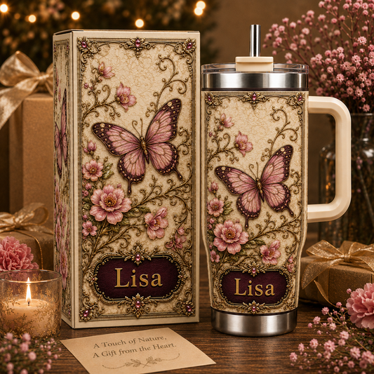 Personalized Butterfly Tumbler Gift For Women🦋