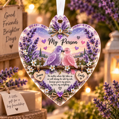 🌸 Personalized Sea Glass Animal Ornament — For Someone You Love