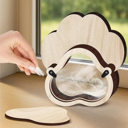 Personalized Pet Memorial Paw Frame with Photo & Fur Keepsake