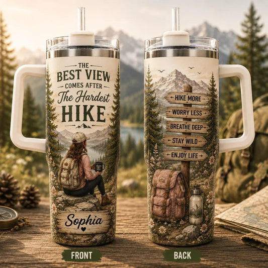 🎁Personalized Hiking Tumbler With Name🥤