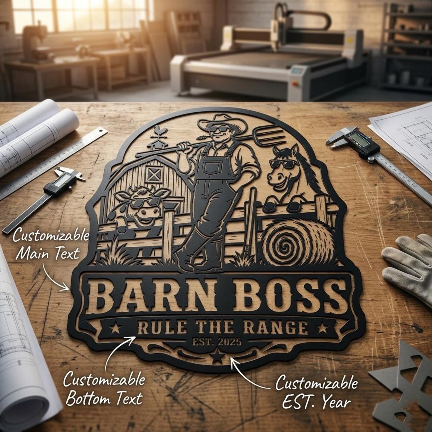 Personalized Family Farm Sign