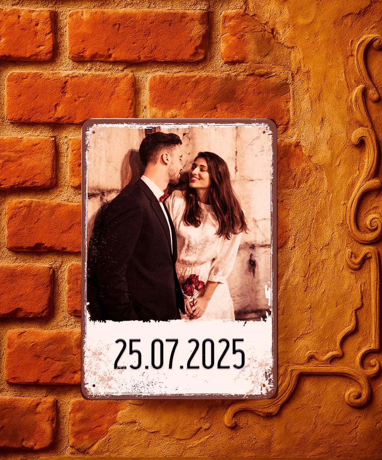 Custom photo metal plaques—add your own photos and text