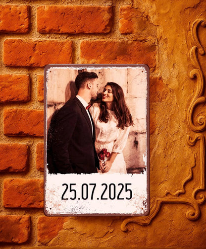 Custom photo metal plaques—add your own photos and text