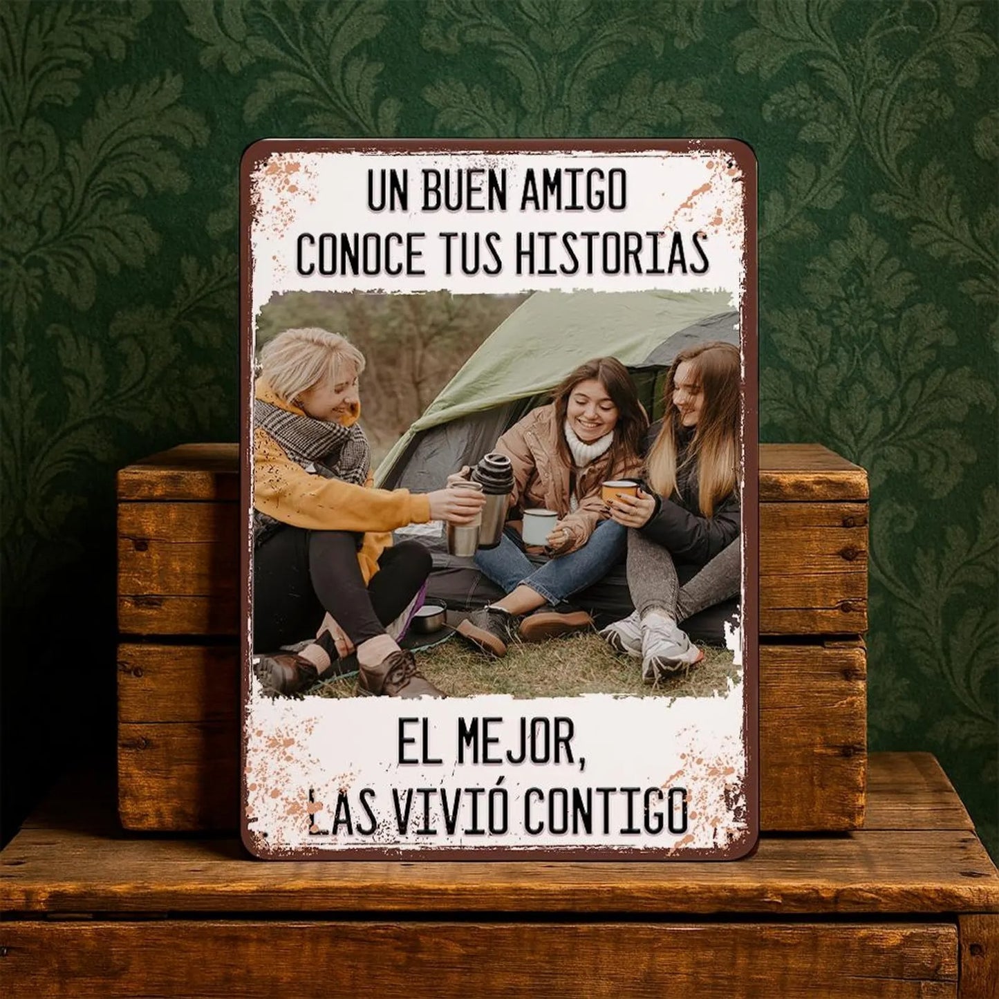 Custom photo metal plaques—add your own photos and text