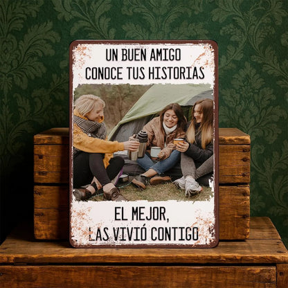 Custom photo metal plaques—add your own photos and text