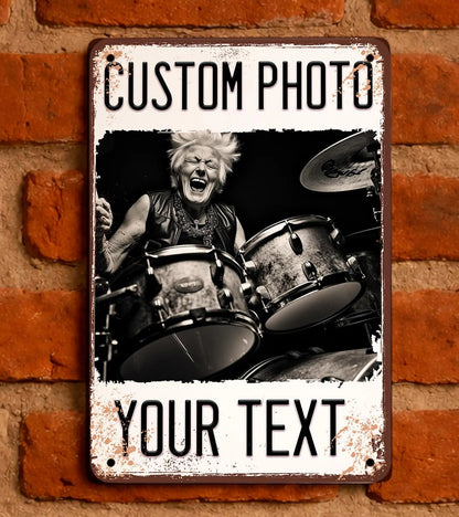 Custom photo metal plaques—add your own photos and text