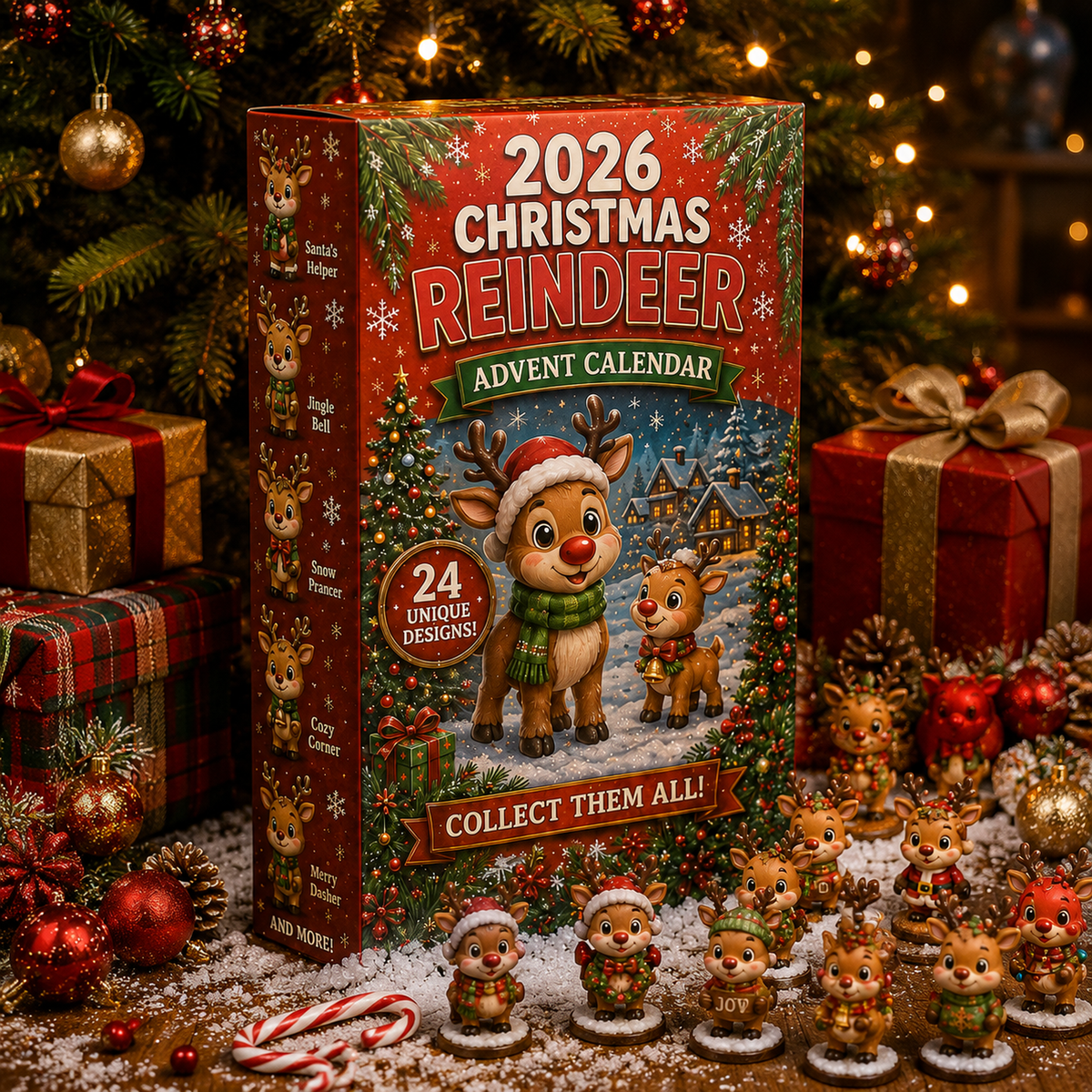 🦌 2026 Christmas Reindeer Advent Calendar — A Collectible Holiday Display Set