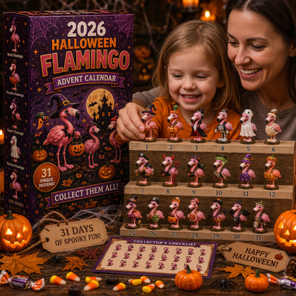 🦩 2026 Halloween Flamingo Advent Calendar – Every Day Brings New Surprises 🎃
