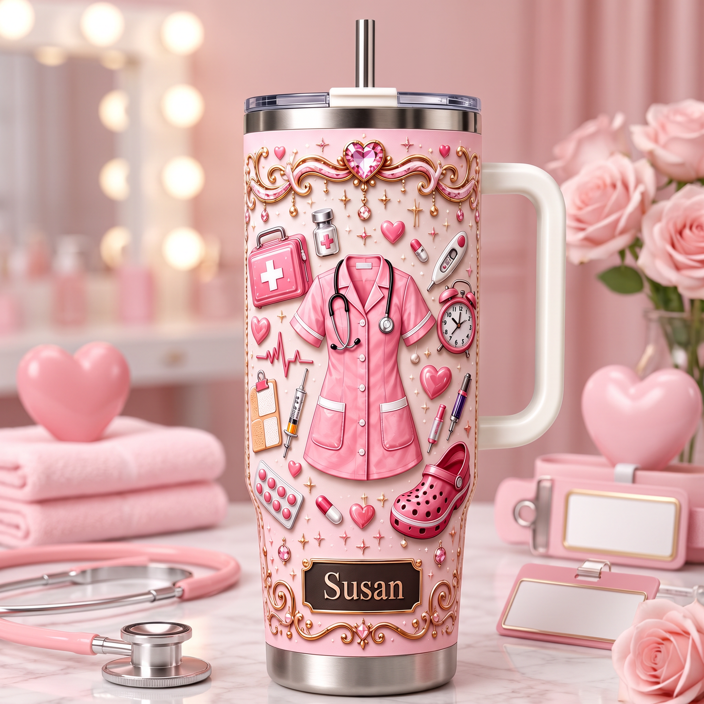 Personalized Nurse Tumbler / Nurse Appreciation Gift🎁