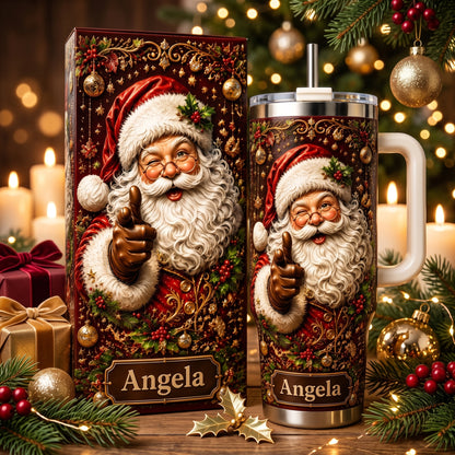 Personalized Santa Christmas Tumbler